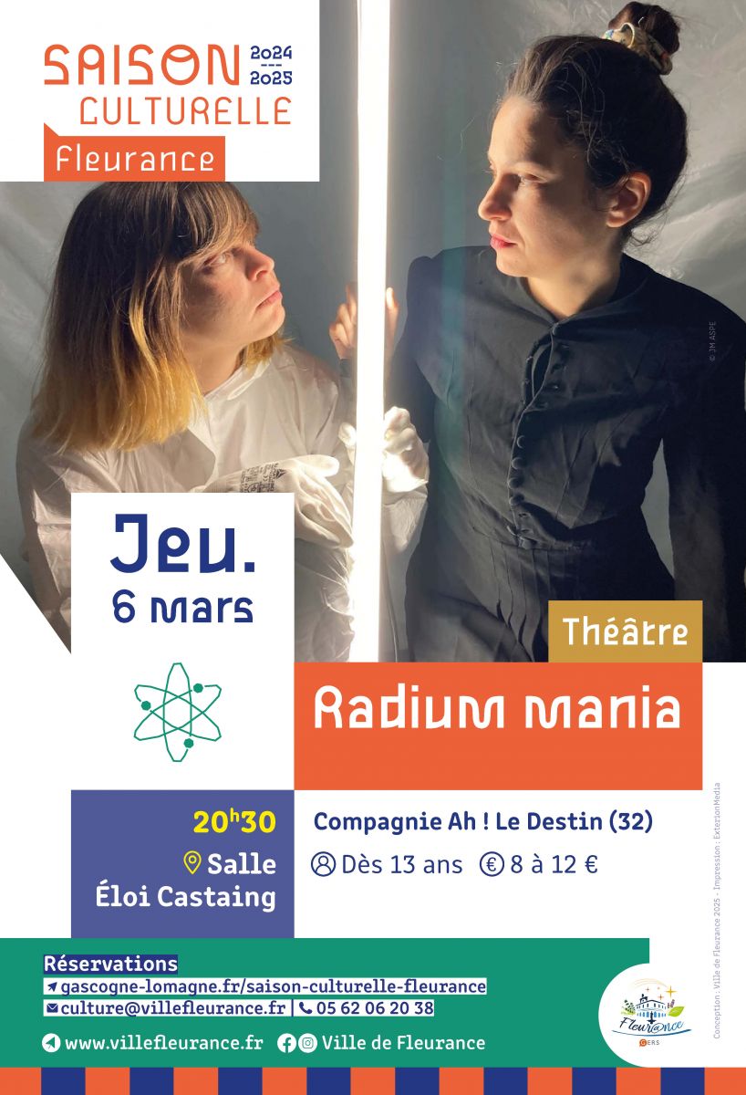 Radium Mania - Théâtre à Fleurance - 6 mars 2025